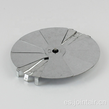 Amortiguador de conducto de aire radial de metal ajustable redondo